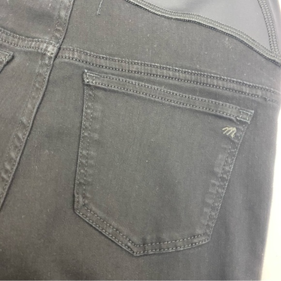 Madewell Maternity Over The Belly Skinny Jeans: Lunar Black Wash - Tencel Denim - Picture 9 of 11